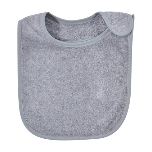 Hudson Baby Unisex Baby Terry Bibs from Rayon Bamboo, Black White, One Size