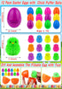 FLYSNK 12 Pack Easter Eggs Filled with LED Chick Puffer Balls, Easter Basket Stuffers with Light Up Fidget Stress Toys