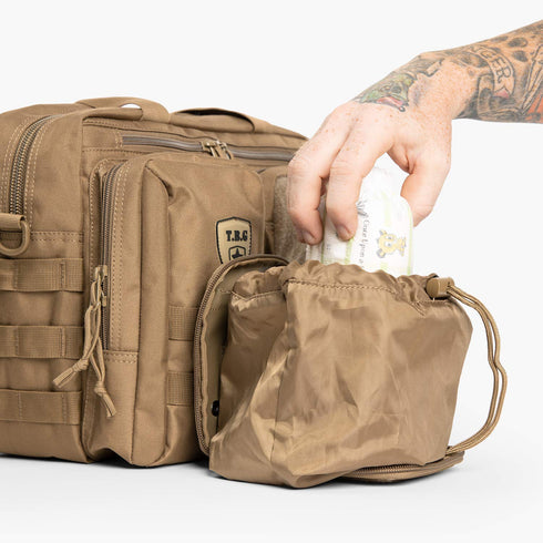 Tactical Diaper Bag Dirty Diaper Dump Pouch - Removable & Washable