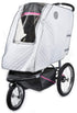 Masirs Universal Baby Stroller Rain Cover, Quilted White Mesh Material for Ventilation and Night Visibility