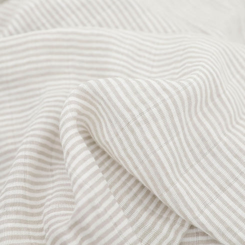 100% 2 Pack Set 2 Little Unicorn Certified Natural Organic Cotton Muslin Swaddle Blanket | Giftable of swaddles (Pewter