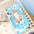 SyXIOP 28" 52" Cute Cow Blue Cooling Baby Crib Mattress Sheets x Breathable Crib Mattress pad for Kids, Adult
