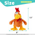 13" Cuteoy Squawking Chicken Musical Stuffed Animal Plushies Walking Singing Waving Rooster Electronic Interactive