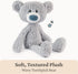 0 15 GUND Toothpick Wavy Bear, Teddy Bear Stuffed Animal for Ages and Up, Gray