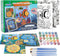 3 Pack Paint by Numbers for Kids Ages 8-12, Includes (8x10, 8x9, 8x8 inch) Framed Canvas, 30 Acrylic Paint Pots, 5