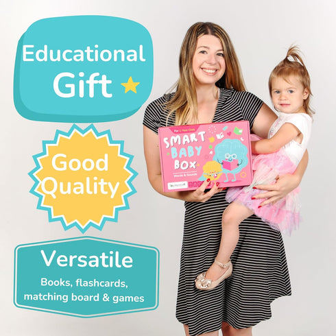 TOYVENTIVE Smart Baby Box for Girls, Educational Developmental Learning Toys for 1+ Year Old, Montessori Toddler Busy