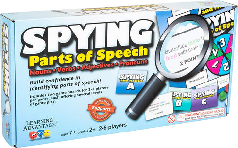 LEARNING ADVANTAGE Spying Parts of Speech | Board Games for Kids |