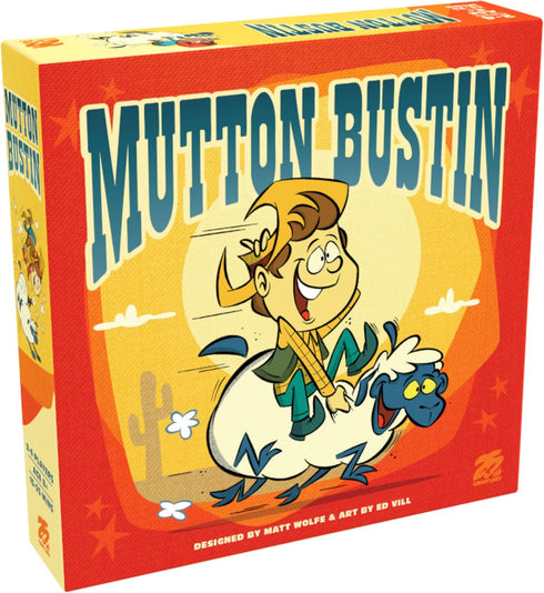 Mutton Bustin Rodeo Themed Party Board Game - For 2 to 4 Players, 25th Century Games