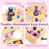 19 10 1 2 3 1-3 Joyreal Busy Board with LED Lights and Switches, Montessori Toys for Year Old, Wooden Sensory Activity