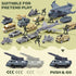33 1 Playset XDUOYJOY in Military Airplane Toy with Army Men Action Figures, Army Toys with Vehicles Tanks Trucks Plane