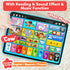 Peacurh 1, 2, 3 (12-18 Trilingual Learning Toy Tablet with Music & Sound, Montessori Speech Musical Therapy Toys, Gifts