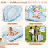 Lanabuna 7-in-1 0-12 5 Baby Play Mat & Activity Gym, Months Multi-Use Play Center with Hanging Sensory Toys, Early