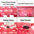 2-in-1 Shopping Cart and High Chair Cover for Baby, Padded Cover, Fold'n Roll Style, Portable with Carry Bag (Pink