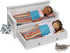 Badger Basket Toy Doll Sofa and Daybed Combo with Trundle Bed for 18 inch Dolls, White/Multi