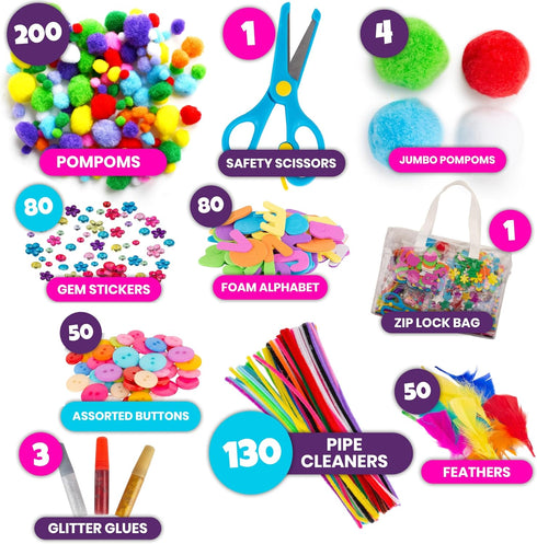 2000+pcs 4-9 4-9 4-10 Blue Squid Craft Kits for Kids, Ages Girl Boys Gifts Arts and Crafts for Kids Craft Kits Toys