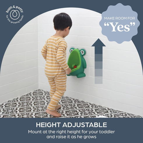 Dreambaby Pee-Pod Toilet Training Urinal - Frog Potty with Removable Bowl & Spinning Target - Portable Toddler Urinal