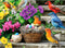VOLUVOLU 300 Piece Puzzle for Adults, Colorful Birds Jigsaw Puzzle, Colorful Hummingbird Animals