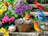 VOLUVOLU 300 Piece Puzzle for Adults, Colorful Birds Jigsaw Puzzle, Colorful Hummingbird Animals
