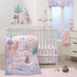 Bedtime Originals Jungle Animals Fitted Crib Sheet - White