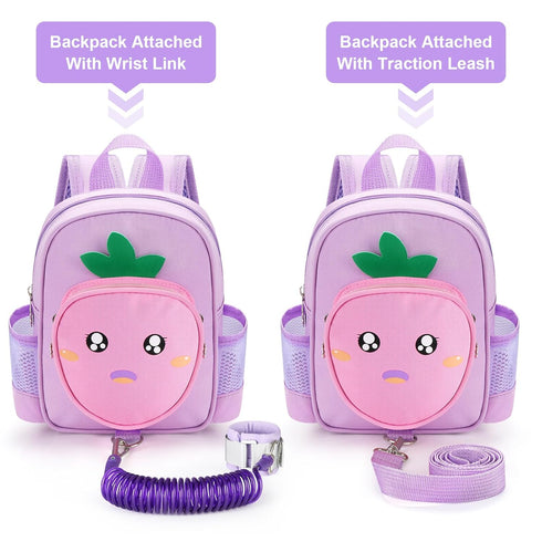Accmor Backpack 4 1 Backpacks Pack 1-3 Toddler with Leash, in Kid Mini with Anti Lost Wrist Link, Cute Child Harness