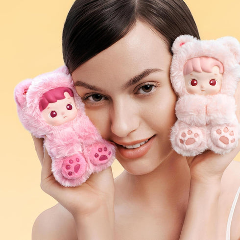 Gummy POP MART HACIPUPU Bear Series-Vinyl Plush Pendant Blind Box, Random Design, Collectible Toys Decorations, Holiday