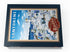 500 MyPuzzle Greece Santorini - in Blue and White, Vintage Travel Poster - Premium Piece Jigsaw Puzzle for Adults