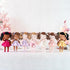 Gloveleya Baby Dolls Soft Snuggly Curly Hair Ballerina Doll, Plush Ballet Doll with Lace Mesh Dress, White 14 inches