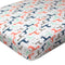 HonestBaby Fitted Crib Sheets - 100% Organic Cotton, Multi-Colored Giraffes, Fits Standard Mattress, Unisex
