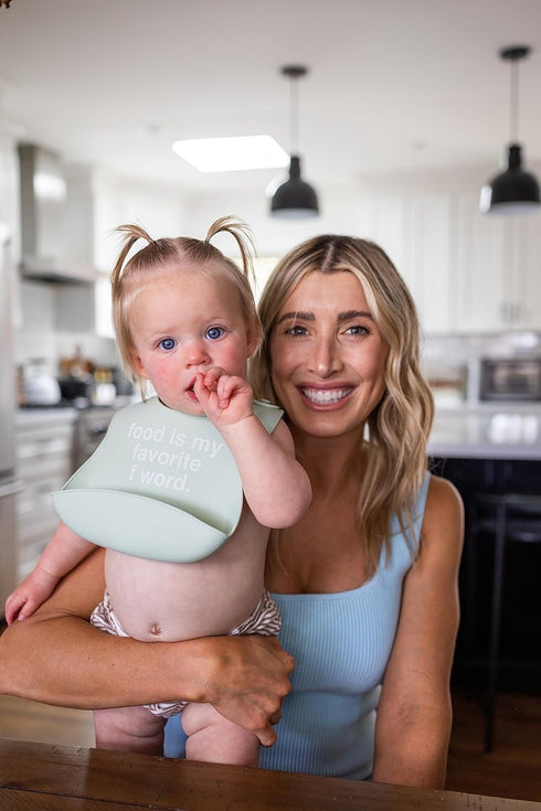 Denver James Adjustable Silicone Feeding Bibs - Waterproof and Dishwasher Safe