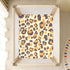 Bseiialft 52 28 Abstract Leopard Print Crib Sheets for Boys Girls Soft and Breathable Cotton Baby Sheets for Standard
