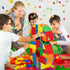 Number 6 Building Blocks Piñata, 16.5 Inch Party Supplies for 6th Birthday Decorations, Confetti Blocks Theme