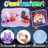 Halloween Light Up Bath Toys for Toddlers Kids, No Hole Bath Toys with Halloween Bath Book, LED Light Bath Time Water
