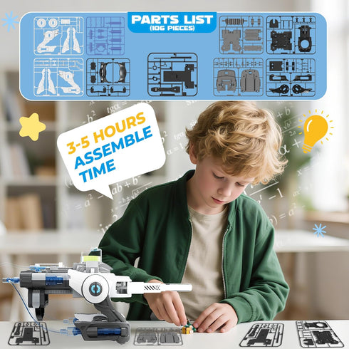 8 9 10 11 12 13 14 8-14 SMIESSKIDDO Robotic Mechanical Hand STEM Toy for Kids | Parents Choice Award Winner | Kids