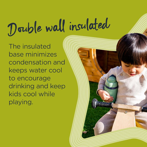 Tommee 9oz, 12 2 Count Tippee Insulated Straw Bottle, Spill Proof Toddler Water Bottle For Months+, Flip Lid Helps Keep