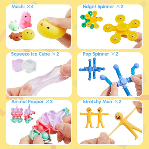 36 Pack, JOYIN Pcs Party Favors for Kids, Fidget Toys Sensory Toy,Easter Goodie Bags Fillers for Birthday Party, Prizes