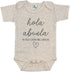Pineapple Pancake Kids Hola Abuela Spanish Pregnancy Announcement Infant Bodysuit Gift for Grandma