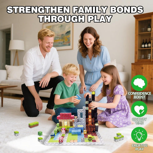 Tinkzee 200 Set 15 Sets 3+ PCS Magnetic Building Blocks with LED Light-Up Blocks, Replaceable Batteries, Foldable