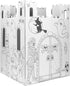 Easy Playhouse Haunted Castle, Kids Art & Craft for Indoor & Outdoor Fun, Decorate a Cardboard Fort