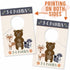 Hadley Designs Woodland Baby Nursery Closet Organizer Dividers, 7pcs for Girls or Boys Clothing, Grey Size Hanger
