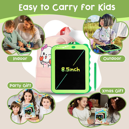 LCD Writing Tablet for Kids, Colorful Drawing Board, Educational Doodle Pad Dinosaur Toys for Ages 2-8