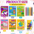Gilprop 168pcs Christian Coloring Books with Crayons for Kids Easter Mini Coloring Book Bulk Religious Bible Story