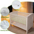 emopaw 140x70x95cm, (140 70 95cm) Breathable Mesh Crib Mosquito Net with Two-Way Zippers, Universal Baby Crib Cover