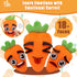 Big Feelings Carrot Social Emotional Learning Toys, 26 Facial Expressions & 10 Flashcards for Kids 3-6
