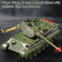 Bvrorere WW2 1:28 9 6 7 8 9 10 RC Tank, Remote Control German King Tiger Army Tank Toys, Scale Channels RC Military
