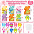 30 Pack OCHIDO Valentines Day Cards for Kids with Axolotl Slow Rising Squeeze Toys, Valentines Day Gifts for Kids