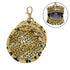 PYBUG Leopard Print Round Pacifier Storage Case, Polyester & TPU Lined with Hook Buckle, Pacifier Container Box