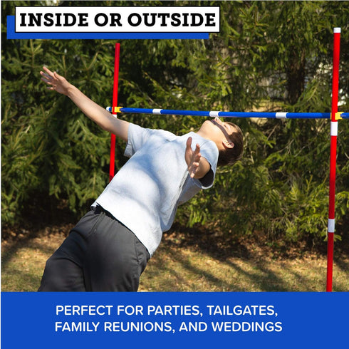 Limbo Game Set for Adults & Kids - Play Platoon Yard Game for Outdoor Luau Party