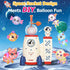 Ages3+ Magical Toy DIY Rocket Balloon Craft Kit for Kids, Creative Sticker Maker Activity with Air Pump, Build Your Own