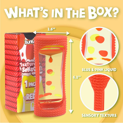 BUNMO Liquid Motion Bubbler with Sensory Texture, Liquid Timer, Sensory Toys for Autism, Calming Exploration