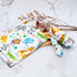3pcs (3036-3-monkey) Cloth Diaper Wet Dry Bags Waterproof Reusable with Two Zippered Pockets Travel Beach Pool Daycare